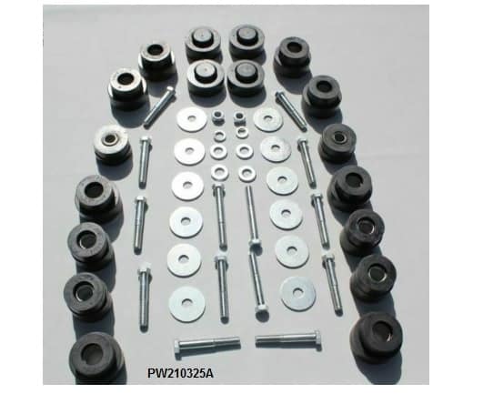 Body Mount Kit: 68-72 A body w/ Hardware CONV